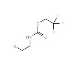 2,2,2-trifluoroethyl N-(2-chloroethyl)carbamate (CAS 71999-74-1) - chemical structure image