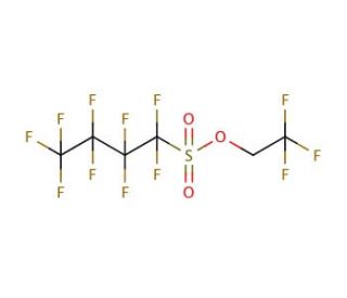 2,2,2-Trifluoroethyl perfluorobutylsulfonate (CAS 79963-95-4) - chemical structure image