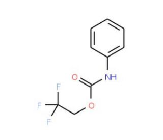 2,2,2-trifluoroethyl phenylcarbamate - chemical structure image