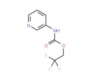 2,2,2-trifluoroethyl pyridin-3-ylcarbamate - chemical structure image