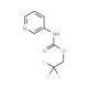 2,2,2-trifluoroethyl pyridin-3-ylcarbamate - chemical structure image
