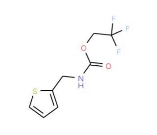 2,2,2-trifluoroethyl thien-2-ylmethylcarbamate - chemical structure image