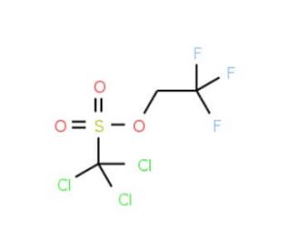 2,2,2-Trifluoroethyl trichloromethanesulphonate (CAS 23199-56-6) - chemical structure image