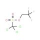 2,2,2-Trifluoroethyl trichloromethanesulphonate (CAS 23199-56-6) - chemical structure image