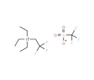 2,2,2-Trifluoroethyl triethylammonium triflate (CAS 380230-73-9) - chemical structure image