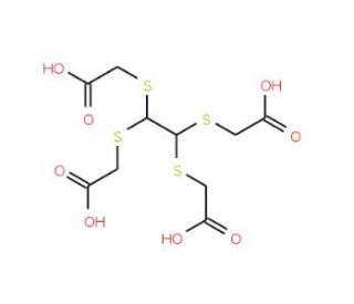 2,2`,2``2```-(1,2-Ethanediylidene- tetrakis(THIO))-tetrakis-Acetic Acid (CAS 10003-69-7) - chemical structure image