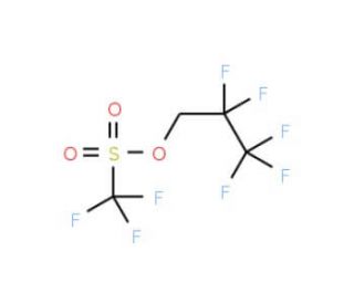 2,2,3,3,3-Pentafluoropropyltrifluoromethanesulfonate (CAS 6401-00-9) - chemical structure image