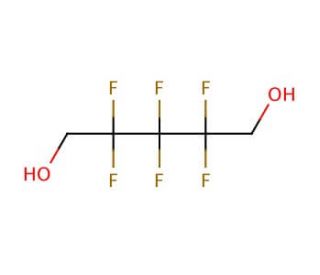 2,2,3,3,4,4-Hexafluoro-1,5-pentanediol (CAS 376-90-9) - chemical structure image