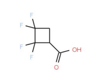 2,2,3,3-tetrafluorocyclobutanecarboxylic acid - chemical structure image