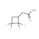 (2,2,3,3-tetrafluorocyclobutyl)acetic acid (CAS 885459-27-8) - chemical structure image