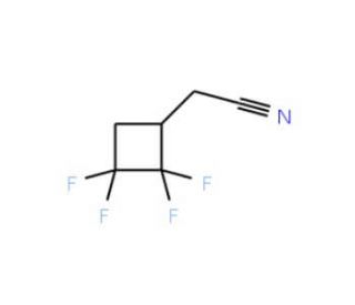 (2,2,3,3-tetrafluorocyclobutyl)acetonitrile - chemical structure image