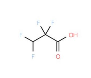 2,2,3,3-Tetrafluoropropionic acid (CAS 756-09-2) - chemical structure image