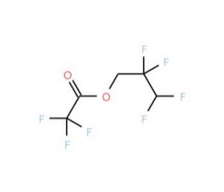 2,2,3,3-Tetrafluoropropyl trifluoroacetate (CAS 107551-72-4) - chemical structure image