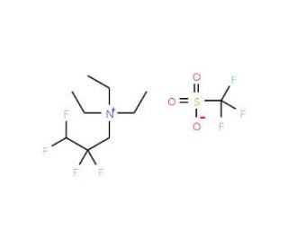 2,2,3,3-Tetrafluoropropyltriethylammonium triflate - chemical structure image