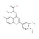 2-[2-(3,4-Dimethoxy-phenyl)-6-methyl-chromen-4-ylideneamino]-butyric acid - chemical structure image