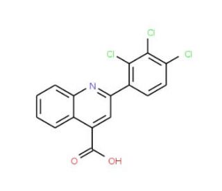 2-(2,3,4-Trichloro-phenyl)-quinoline-4-carboxylic acid - chemical structure image