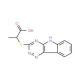 2-(2,3,6-Triazino[5,4-b]indol-3-ylthio)propanoic acid - chemical structure image