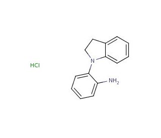 2-(2,3-dihydro-1H-indol-1-yl)aniline hydrochloride - chemical structure image