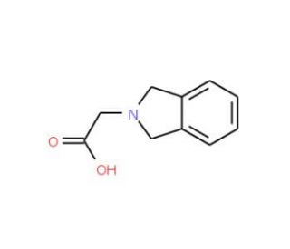 2-(2,3-dihydro-1H-isoindol-2-yl)acetic acid (CAS 363165-80-4) - chemical structure image