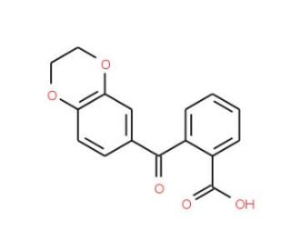 2-(2,3-Dihydro-benzo[1,4]dioxine-6-carbonyl)-benzoic acid - chemical structure image