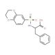 2-(2,3-Dihydro-benzo[1,4]dioxine-6-sulfonylamino)-3-phenyl-propionic acid - chemical structure image