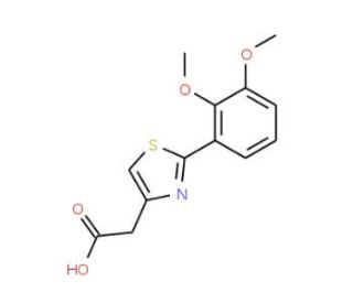 [2-(2,3-dimethoxyphenyl)-1,3-thiazol-4-yl]acetic acid - chemical structure image