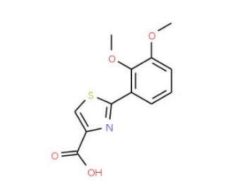 2-(2,3-dimethoxyphenyl)-1,3-thiazole-4-carboxylic acid - chemical structure image