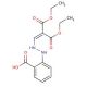 2-{2-[3-ethoxy-2-(ethoxycarbonyl)-3-oxoprop-1-enyl]hydrazino}benzoic acid - chemical structure image