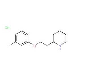 2-[2-(3-Fluorophenoxy)ethyl]piperidinehydrochloride - chemical structure image