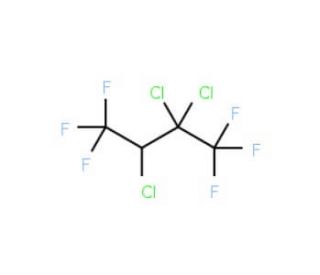 2,2,3-Trichloro-1,1,1,4,4,4-hexafluorobutane (CAS 378-84-7) - chemical structure image