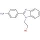 2-[2-(4-aminophenyl)-1H-benzimidazol-1-yl]ethanol - chemical structure image