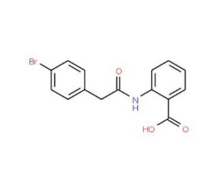 2-[2-(4-bromophenyl)acetamido]benzoic acid - chemical structure image