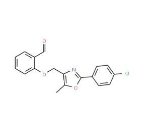 2-{[2-(4-Chlorophenyl)-5-methyl-1,3-oxazol-4-yl]-methoxy}benzaldehyde - chemical structure image