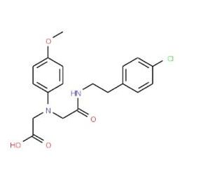 [(2-{[2-(4-Chlorophenyl)ethyl]amino}-2-oxoethyl)-(4-methoxyphenyl)amino]acetic acid - chemical structure image