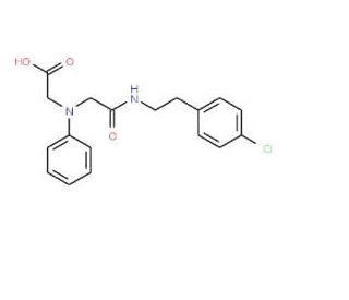 [(2-{[2-(4-Chlorophenyl)ethyl]amino}-2-oxoethyl)(phenyl)amino]acetic acid - chemical structure image