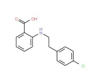 2-{[2-(4-chlorophenyl)ethyl]amino}benzoic acid - chemical structure image