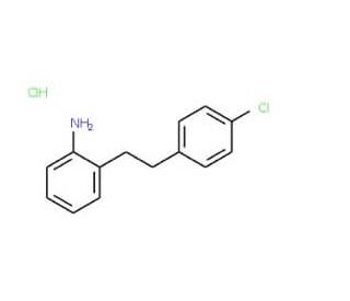 {2-[2-(4-Chlorophenyl)ethyl]phenyl}aminehydrochloride - chemical structure image