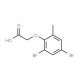 2-(2,4-Dibromo-6-methylphenoxy)acetic acid - chemical structure image