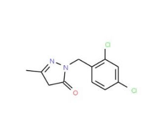 2-(2,4-Dichloro-benzyl)-5-methyl-2,4-dihydro-pyrazol-3-one - chemical structure image