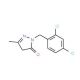 2-(2,4-Dichloro-benzyl)-5-methyl-2,4-dihydro-pyrazol-3-one - chemical structure image