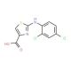 2-(2,4-Dichloro-phenylamino)-thiazole-4-carboxylic acid - chemical structure image