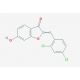 2-(2,4-dichlorobenzylidene)-6-hydroxy-1-benzofuran-3(2H)-one - chemical structure image