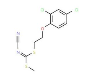 [2-(2,4-Dichlorophenoxy)ethyl]methyl-cyanocarbonimidodithioate - chemical structure image