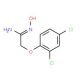 2-(2,4-dichlorophenoxy)-N′-hydroxyethanimidamide (CAS 79295-15-1) - chemical structure image