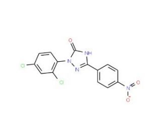 2-(2,4-Dichlorophenyl)-1,2-dihydro-5-(4-nitrophenyl)-3H-1,2,4-triazol-3-one - chemical structure image