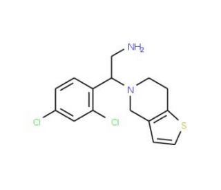 2-(2,4-dichlorophenyl)-2-(6,7-dihydrothieno[3,2-c]pyridin-5(4H)-yl)ethanamine - chemical structure image