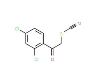 2-(2,4-Dichlorophenyl)-2-oxoethyl thiocyanate (CAS 125488-14-4) - chemical structure image