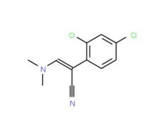 2-(2,4-Dichlorophenyl)-3-(dimethylamino)-acrylonitrile - chemical structure image