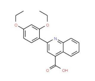 2-(2,4-Diethoxy-phenyl)-quinoline-4-carboxylic acid - chemical structure image