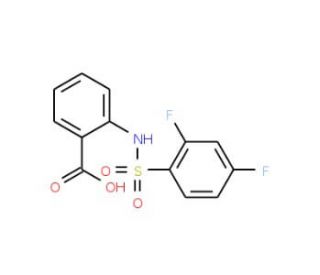 2-(2,4-Difluoro-benzenesulfonylamino)-benzoic acid - chemical structure image